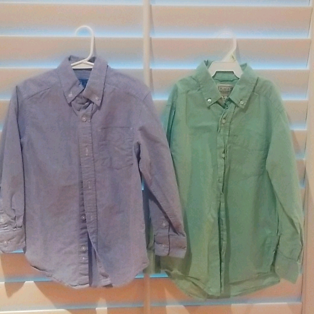 2 Children's Place button shirts S 5/6